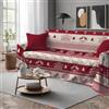 Tata Home Telo Arredatutto Copritutto Copridivano Copriletto Grandfoulard Telo Arredo in Cotone Made in Italy Fantasia (Tirolo Rosso, Singolo 180x300 cm)