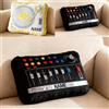 XIAO.Z Personalizzato DJ giratavolo a forma di cuscino a tema musica amante regali, nome personalizzato 2D stampato strumento musicale giratavolo DJ gettare cuscino divano cuscini decorativi