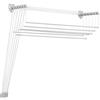 Vileda Ceiling & Wall-Mounted Clothes Drying Rack per asciugamano Vileda in Lega di acciaio 159490 Highline140