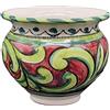 Sicilia Bedda - VASO IN CERAMICA SICILIANA - Decorazione Maioliche - Prodotto Artigianale di Alta Qualità - DIAMETRO 10 CENTIMETRI(Verde e Bordeaux)