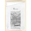 CLAMARO SFR35 Cornice con giunti nascosti per telaio a cuneo da 100x110 cm | Bianco Oro | Cornice in legno MDF per tele a telaio con supporto e materiale di montaggio incluso