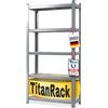 casa pura Scaffalatura per carichi Pesanti, 200 x 100 x 50 cm, Grigio Antracite, scaffalatura, scaffalatura, scaffalatura, scaffalatura, Sistema a Incastro Montato Senza Attrezzi