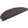 vidaXL Tappetini per Scale autoadesivi 15 pz 65x21x4 cm Antracite Semicircolari Grandi