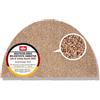 Astra Tappeto antisporco interno 60x100 cm semicircolare - Zerbino lavabile beige 100% cotone - Entra ASSORBENTE - Tappetino antiscivolo facile da pulire