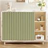 Generic Tende Antipolvere Personalizzabili per mensole, Tende per mobili da Cucina, Tende Pieghevoli sottolavello per armadi, bagni e lavatrici-Green- W80cmxH220cm