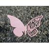 C.X.Y. 50pz farfalle Segnaposto Segnabicchiere VARI COLORI bomboniera matrimonio segnatavolo CARTA PERLATA (ROSA QUARZO)