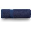 Passione per le tele Set Asciugamani in Spugna Telo Doccia 100x150 in Cotone 100% Spugna 600 gr/mq (TELO DOCCIA NAVY)
