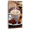 ARTTOR Quadro su Tela Verticale 55x100cm Stampe da Parete Caffè nero colazione cioccolato Grandi Decorazione Murale Camera da Letto 1 pezzo Quadri Moderni Soggiorno Immagini Wall Art Canvas PA55x100-2152