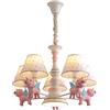 ZAVEIL Cartoon Unicorn Lampadario 5 Camera For Bambini Nordica Leggera Appesa Lampada Da Letto Lampada Da Letto Da Letto Da Letto For La Camera Da Principessa Illuminazione Il Ristorante È Il Paralume A Soff