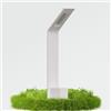 doporro Lampione da Giardino 40 cm IP65 con LED 6W 3000K - Paletto Luminoso da Esterno in Alluminio Bianco Opaco per Sentieri, Vialetti, Terrazze e Cortili, Design Moderno