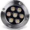 AntDau71® - Faretto a led segnapasso calpestabile da esterno viali sentieri giardino pavimento IP65 da incasso a terra luce calda 3000k - 220V (7 watt (12 x 9 cm))