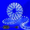 HEGEHE - Tubo luminoso a LED per esterni, illuminazione a 360°, striscia LED flessibile impermeabile IP67 per decorazione giardino camera da letto festa di Natale [1m, blu]