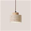 Generic Lampadario a sospensione in pietra naturale nordica, piccolo, moderno, di metà secolo, in legno rustico, industriale, per sala da pranzo, tavolo, cucina, isola, fattoria, camera da letto, bagno (tro