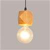 Mengjay E27 Retro Lampadario Lampada a Sospensione in Legno E27 Plafoniera Interni in Legno Lampadario Lampade a Sospensione, Moderna Camera Dei Bambini Semplice Lampadario (senza lampadine) Tipo D