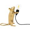 SELETTI Mouse Lamp Step Gold Lampada Topo In Piedi Oro SELETTI