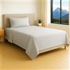 Generico FORTE - Completo Lenzuola Una Piazza e Mezza Cotone 1 Federa Inclusa, Biancheria da Letto Certificata Oeko-Tex Standard, Colorazioni Tinta Unita, Realizzato in Italia (1 Piazza e Mezza, Grigio)