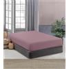 IlGruppone Lenzuolo Sotto No Stiro Con Angoli Elasticizzati Tinta Unita Effetto Raso Fino 27 Cm Lenzuola Microfibra Anallrgica Letto Coprimaterasso - Zephir - Matrimoniale