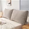 Hoowarm Cuscini Schienale Letto E Divano Cuscino Testiera Letto Singolo/Matrimoniale Removibile Cuscino da Parete Supporto Lombare Cuscino Schienale Cuscino Per Testiera Divano(C,70x50cm/27x19in(1pc))