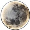 HKLY Lampada da Parete a LED Luna con Telecomando, Applique da Parete Interni Moderna Rotonda Lampada da Comodino Acrilico Illuminazione per Camera da Letto Soggiorno Scala Luce Notturna (24cm)