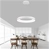 maolo Lampadario a Sospensione LED - Design Elegante Circolare, 43W, 3440 Lumen, 3 Tonalità di Luce CCT3, per Interni Camera da letto, Cucina, Soggiorno (Nero)