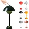 Starnearby Lampada da Tavolo LED senza Fili Ricaricabile, Lampada Fungo da Tavolo, Lampada da Comodino Touch Dimmerabile, Luce Notturna con 3 Modalità di Luminosità, Lampada Decorativa Retrò