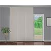Deco Italia Tenda a pannello scorrevole Bianco tinta unita | Pannello da L 70 x H 265 cm, Oscurante