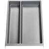 ORGA-BOX inserto multiuso SEPARADO Individual grigio argento | 300 x 474 x 51 mm 40 cm di larghezza per utensili da cucina grandi