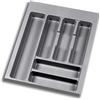 inferramenta Portaposate per Cassetto da Cucina - Plastica Grigio Antracite - Varie Misure (Per Cassetti 45 cm)