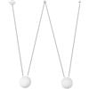 Faro Barcelona 28375-2L - MINE GLASS SPACE 2L Sospensione bianca