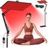 BEICHEN Lampada di terapia con luce rossa per il corpo e il viso, lampada di luminoterapia a infrarossi con supporto stabile, luce rossa 660 nm, pannello di luminoterapia a infrarossi 850 nm e 940