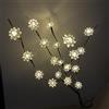 Ulalaza 70 cm 2 rami 40 lampadine a LED Lampada a ramo Funzionante a batteria Rami di salice illuminati a LED Riempitivo per vasi Uso per decorazioni natalizie per feste domestiche per interni ed esterni