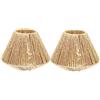 Uonlytech 2 Pz Paralume in Rattan Copertura Lampadario in Rattan Illuminazione a Sospensione in Paralume Per Lampada Da Lampada in Vimini Sepak Takraw Cestino Corda Di Paglia