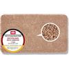 Astra Tappeto antisporco interno 75x130 cm - Zerbino lavabile beige 100% cotone - Entra ASSORBENTE - Tappetino antiscivolo facile da pulire