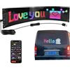 LIUZHIPENG Pannello LED Matrix RGB Pixel, Insegna Flessibile Colorata per Auto, Cartello Scorrente Programmabile per Auto Fai Da Te, Messaggio Pubblicitario Intelligente a LED per Negozio, Bar, Hotel