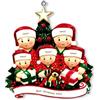 Kaululu Addobbi Natalizi per Albero Personalizzato con Nome Natale 2025 Decorazioni Casa, Albero di Natale Ciondolo in Resina Regali Natale (A, 5 Nomi)