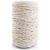 Netuno 1x corda per macramè écru 3 mm 100 m corda in cotone cordone decorativo 3ply corda per macrame ritorta filato naturale filo macramè cordoncino cotone gomitolo spago colorato