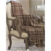 Corredocasa Plaid in Pile Ultra Morbido e Soffice con Elegante Trama Scozzese Made in Italy - Leggero e Confortevole - Perfetto per Divano, Letto (Beige Quadrato, Matrimoniale 210x240)