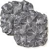 PARAMAISON Cuscini Sedia Dalila, Fissaggio con 4 Alette, Set da 2 pezzi, Imbottito, Non Sfoderabile | 40x40x4,5 cm Grigio