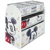 Arditex - WD13694, Organizer in legno (62 x 30 x 60 cm) con 6 cestini intessuto, design Disney-Mickey