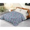 BANZAII TEXTILE INNOVATOR ONLINE Banzaii Trapunta Invernale in Ecopiuma da 380 gr/mq anallergica e traspirante - Piumone Caldo e Morbido - Prodotto in Italia - Una piazza Singolo 170x260 cm, Anna Verde