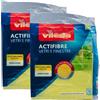 FEI FAN Panno ACTIFIBRE Vetri e Finestre, Microfibra. Pulito Brillante, Senza Aloni. Giallo - 32x34,5cm (2 Unità)