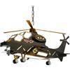 ANZHENGRQ lampada a sospensione moderna, Lampada a sospensione a LED for bambini, lampada moderna for camera dei ragazzi dell'aeroplano dei cartoni animati, lampadario a elicottero militare, lampada da soffitto