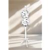 Generic LUSORIA Manichino sartoriale, busto sartoriale femminile Ecru - Fiori neri/trifpiede bianco (S 36/38), RH9FWJ0FI