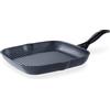 Barazzoni Grill Bistecchiera, 28x28 cm, Rivestimento in ceramica, Made in Italy, Induzione+Gas con disco Full Induction, PFAS free, Linea Kéramos