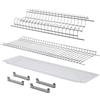 Rocard® | Scolapiatti 76 cm per Pensile da 80 cm - Griglie in Acciaio Cromato con Vaschetta Raccogligocce, Supporti, Portabicchieri e Portapiatti - Kit da Incasso per Cucina