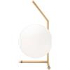 FLOS IC Lights Table 1 Low Lampada da tavolo 20 cm a luce diffusa in ottone spazzolato