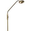 Qazqa eva - LED Dimmerabile Lampada da terra da lettura dimmer incluso Moderno - 1 luce - Ø 230 mm - Bronzo - Moderno - Soggiorno I Camera da letto