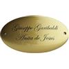 Senza marca Targa Porta in Ottone Lucido Personalizzata 13x7,5 cm - Targhetta Incisa per Nome, Numero Civico o Studio Professionale - Ideale per Casa, Ufficio e Hotel, Esposizione Codice CIN e CIR