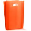 I COUNT CALCOLATRICI Shopper in Plastica con soffietto e manico a fagiolo (35 x 50cm - 100pz Arancio)
