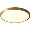 DLGGO Plafoniera a LED, luci da bagno in oro spazzolato a soffitto 30W, lampada da soffitto a incasso, 6000K bianco Ø19,6, plafoniere rotonde adatte for bagno camera da letto cucina corridoio uffici